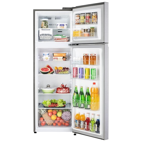 LG 272 Litres 2 Star Smart Inverter Compressor Dazzle Steel Finish Frost-Free Double Door Refrigerator(GLN312SDSY.ADSZEBN Dazzle Steel)